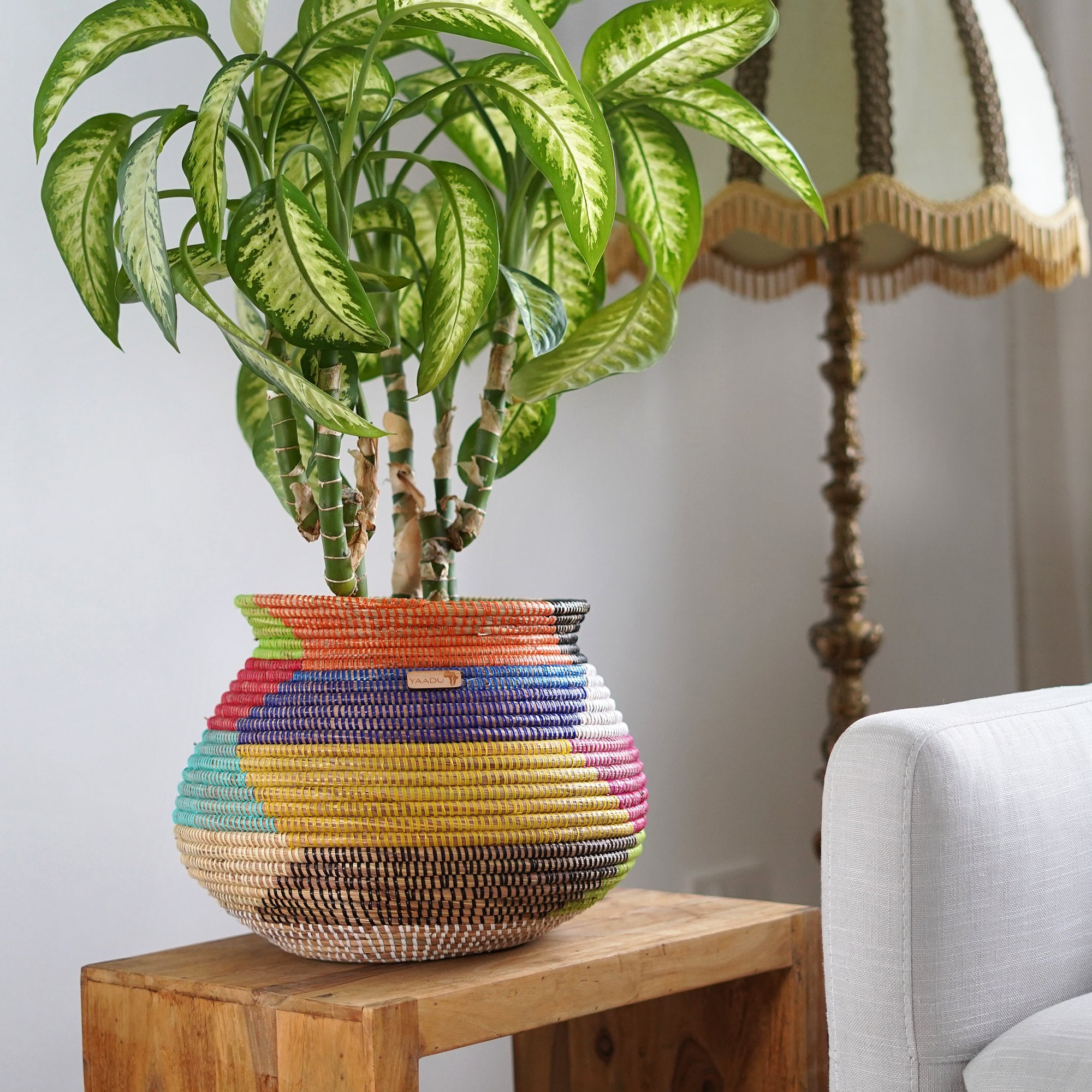 Large African Plant Basket – Amina