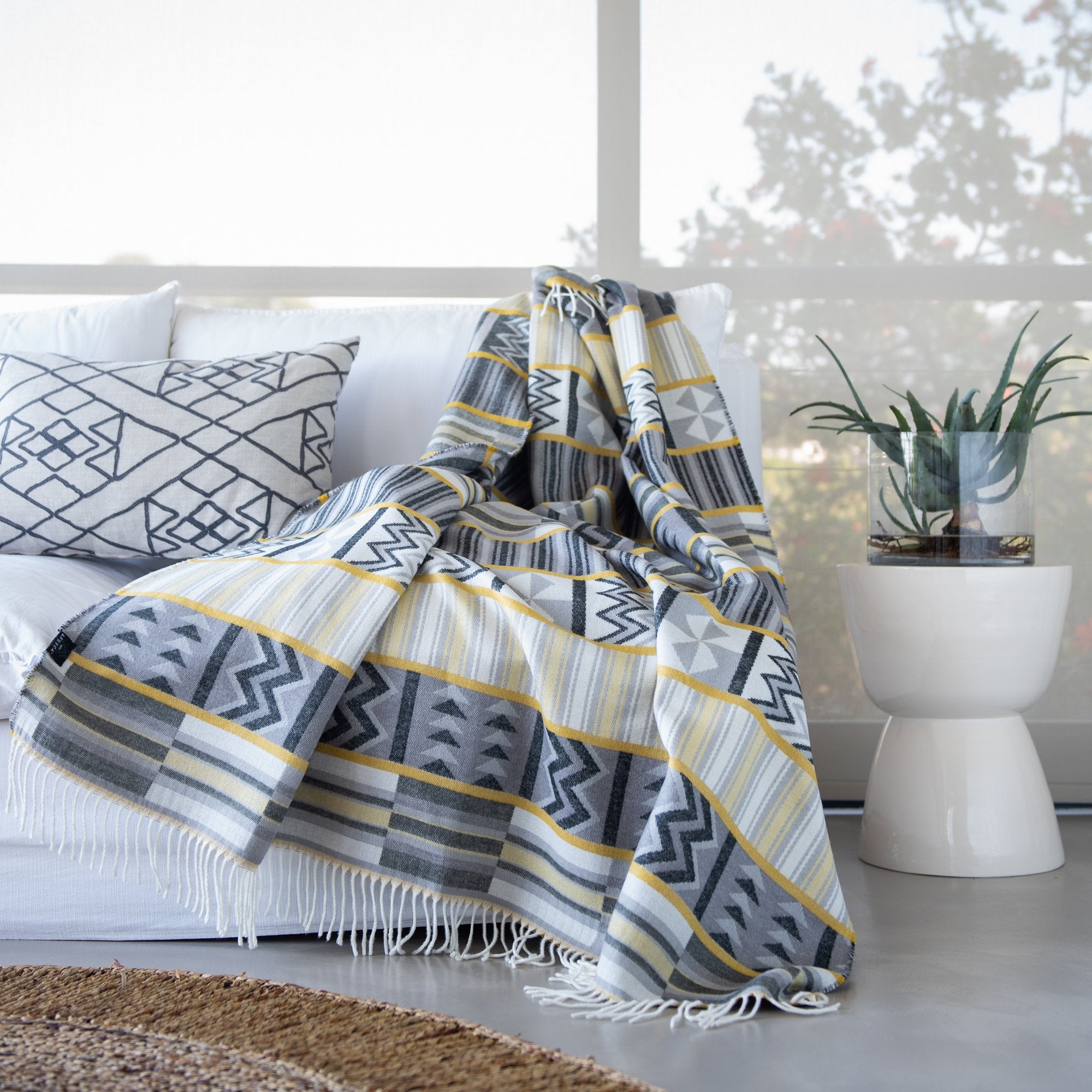 Accogliente coperta Kente africana - Tanzania - 180 x 140 cm