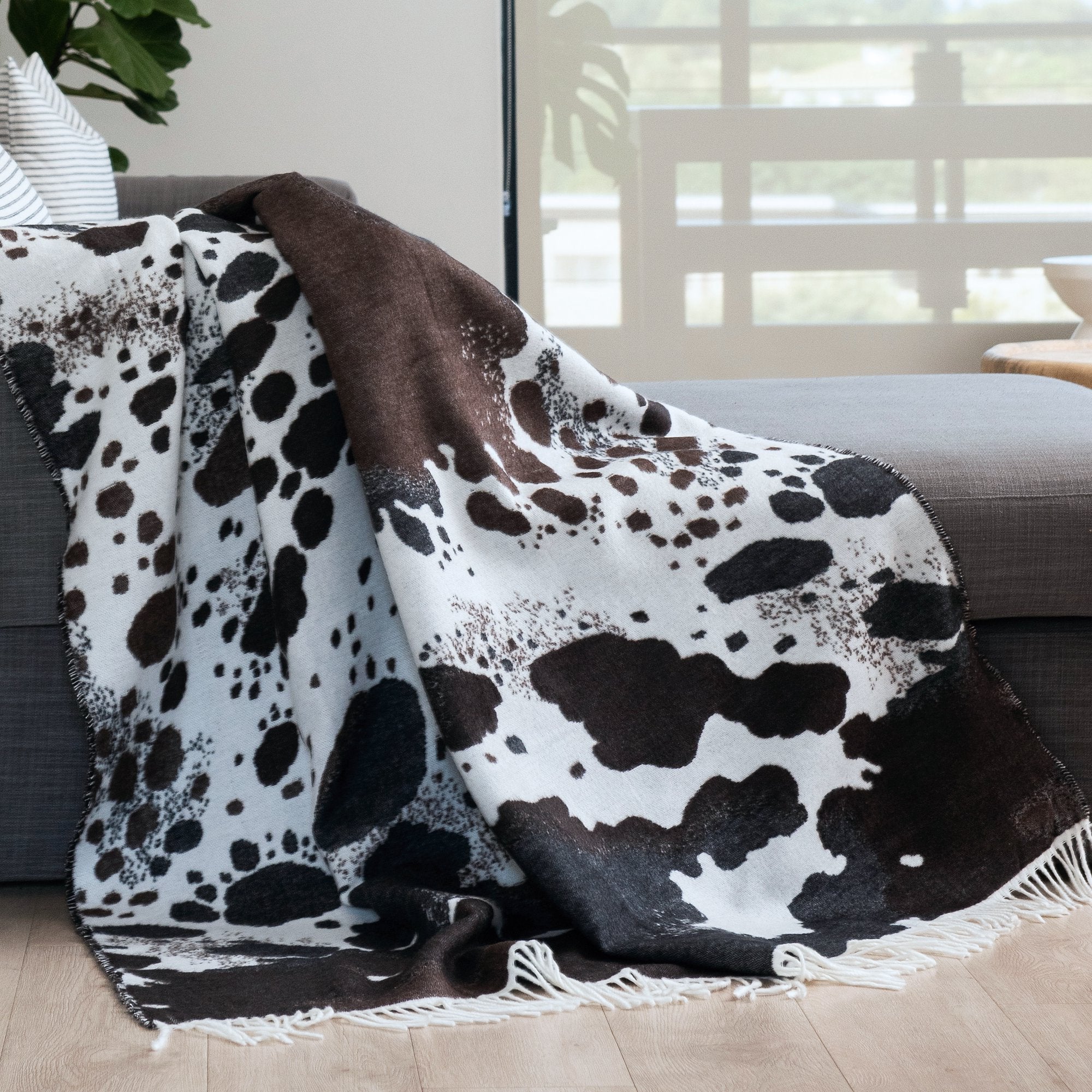 Couverture de canapé africaine douillette - Ishango - 180 x 140 cm