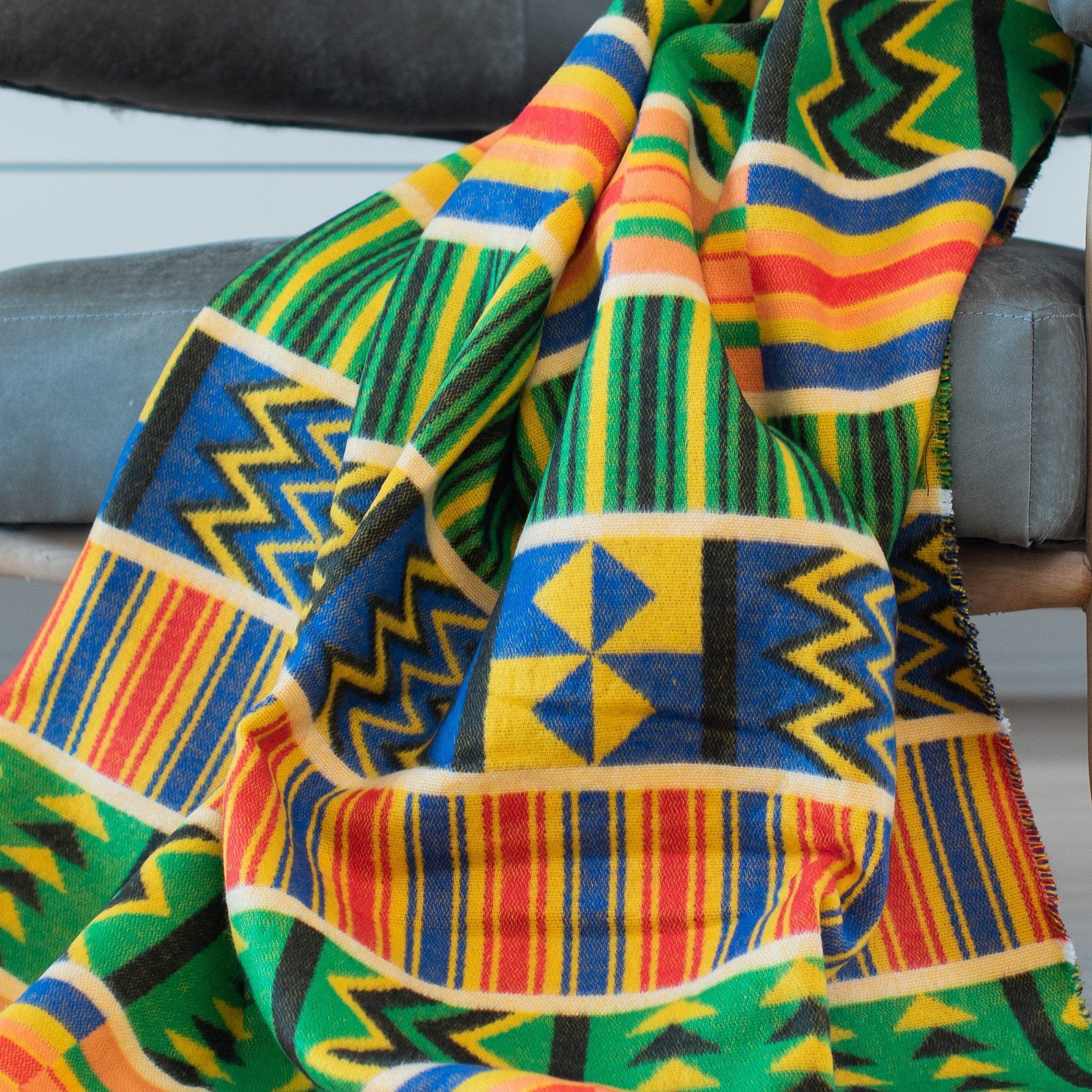 Couverture africaine douillette - Ghana - 180 x 140 cm