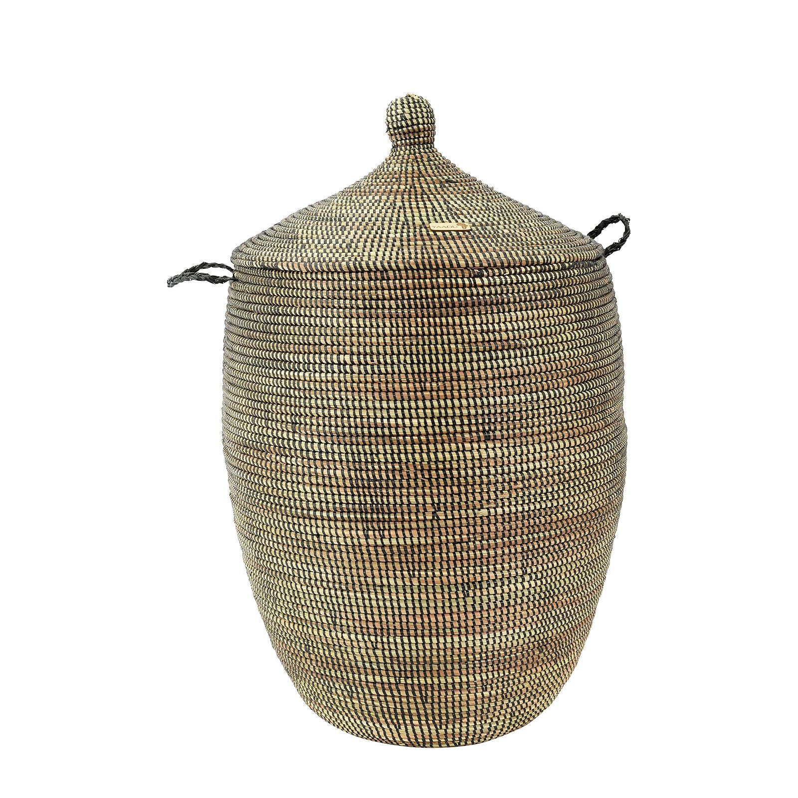 Panier De Rangement Sénégal – Corbeille à Linge – Art Africain Tressé Main – 32 Cm