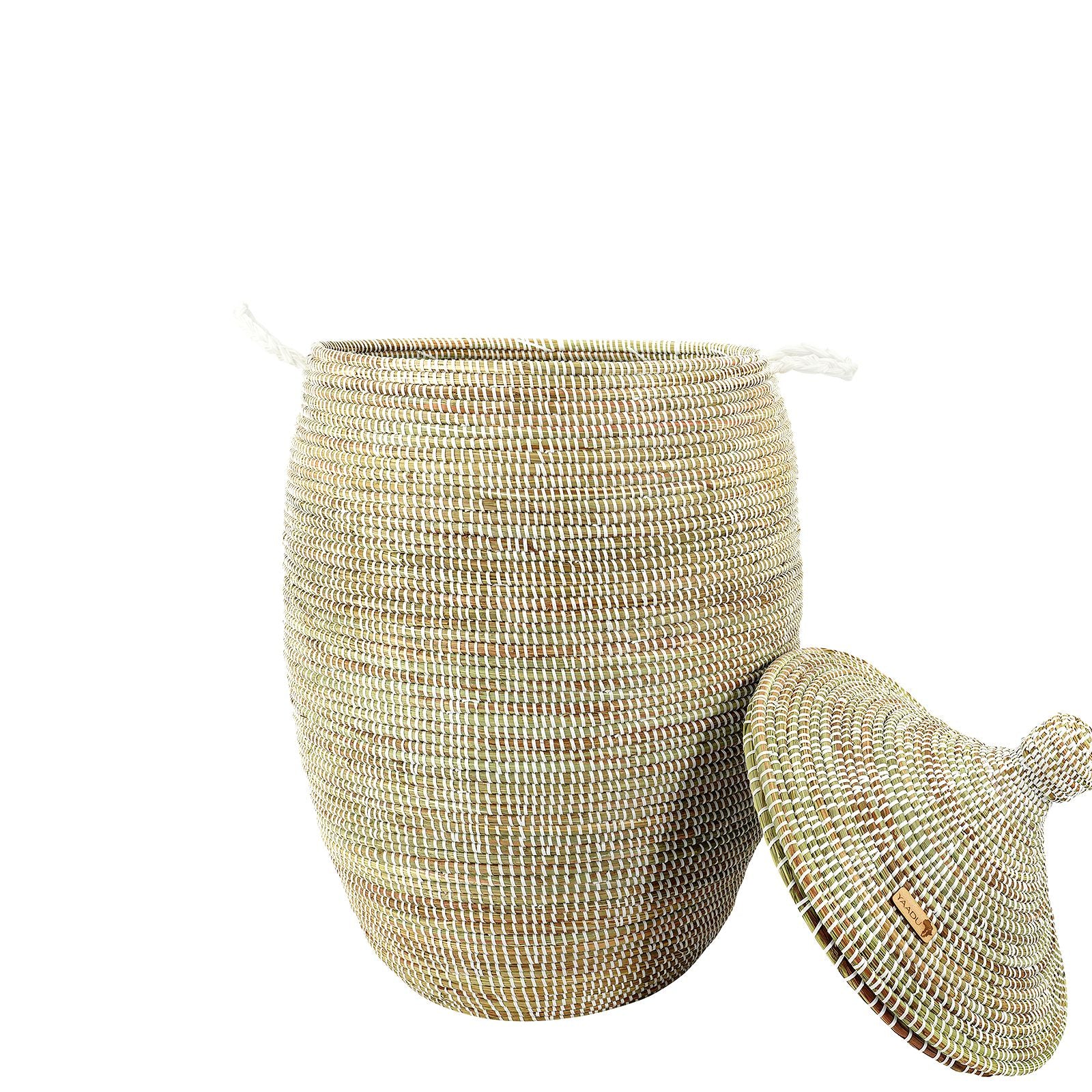 Wäschekorb mit traditionellem Deckel - large – Djariou