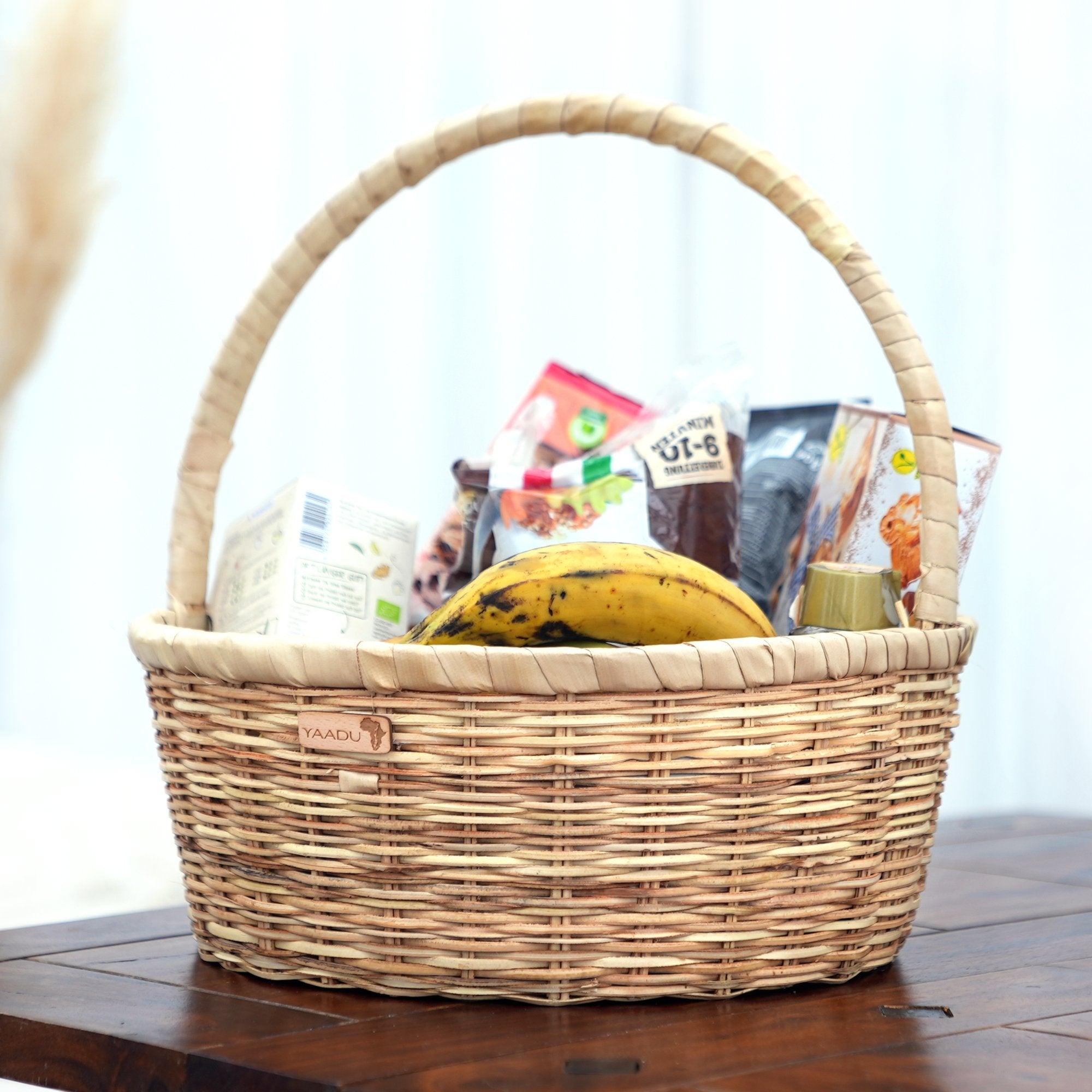 Round shopping basket with handle – Nabintu