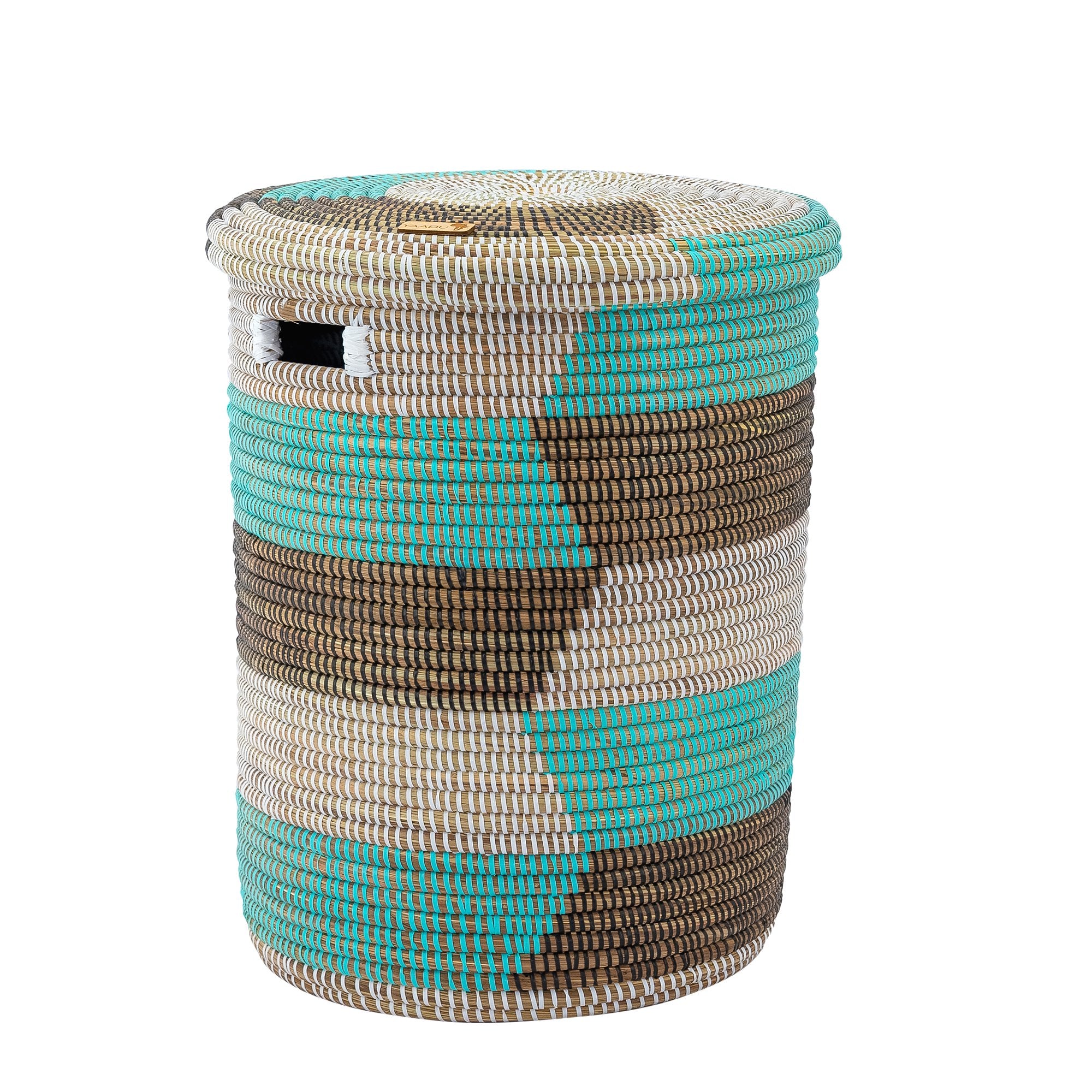 African XL Laundry Basket with Flat Lid - Kumasi
