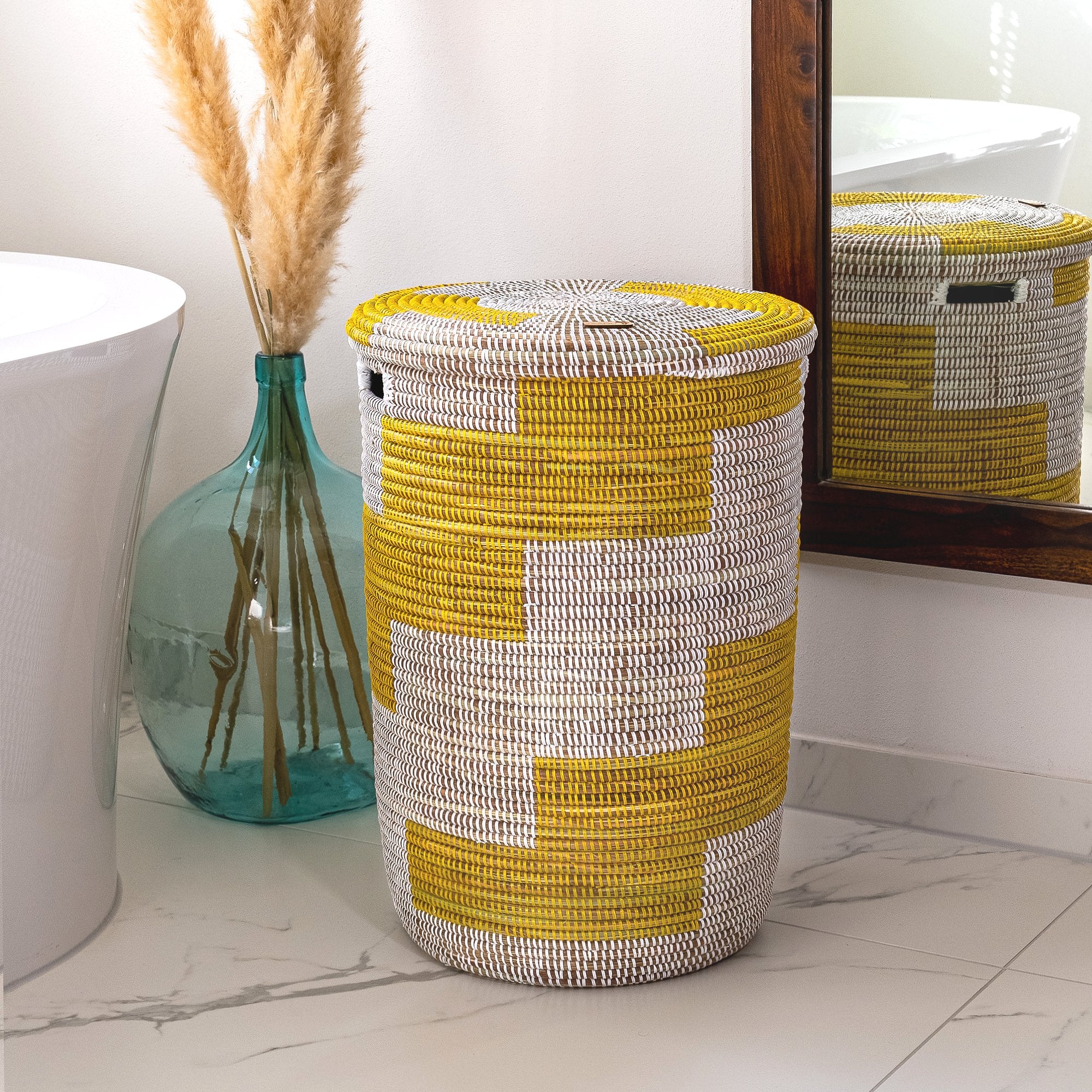 XXL laundry basket with flat lid – Bowal