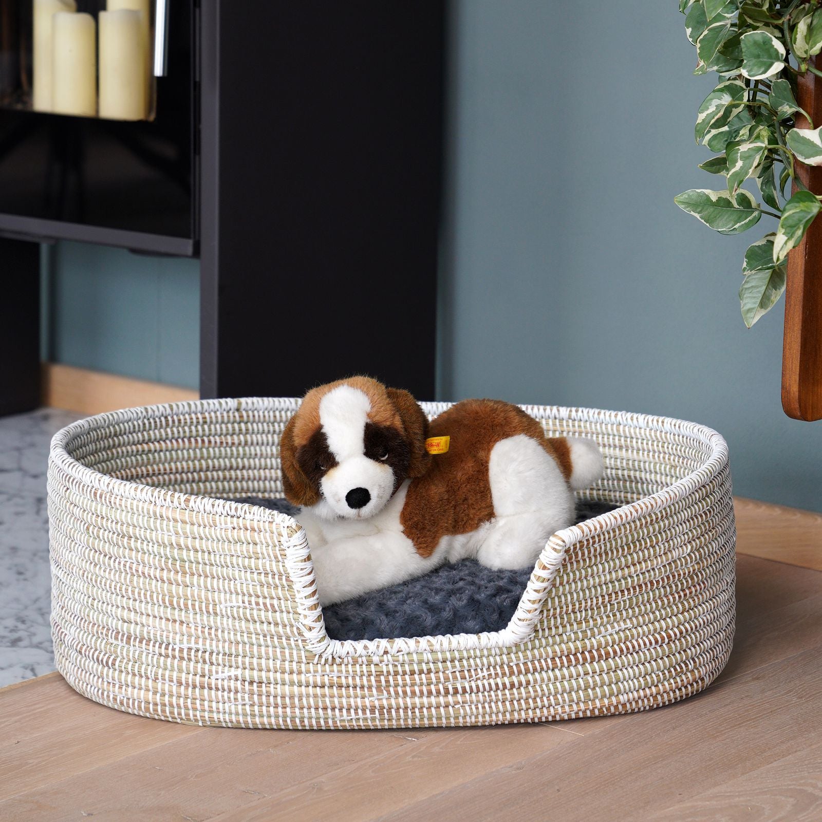 Dog basket made of Savenn grass – Sigi Tolo