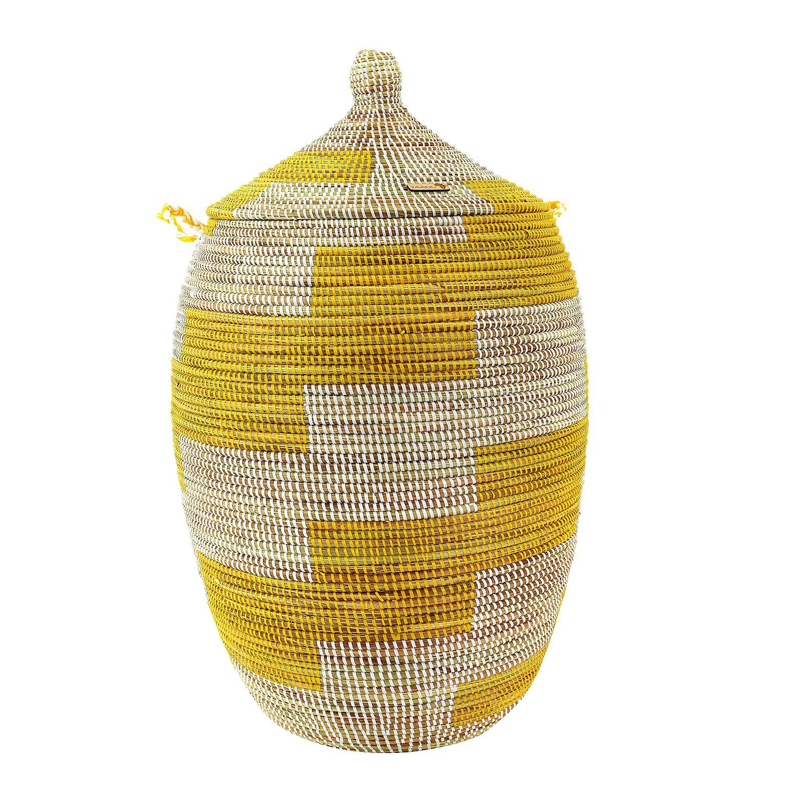 African XXL laundry basket with lid – Kama