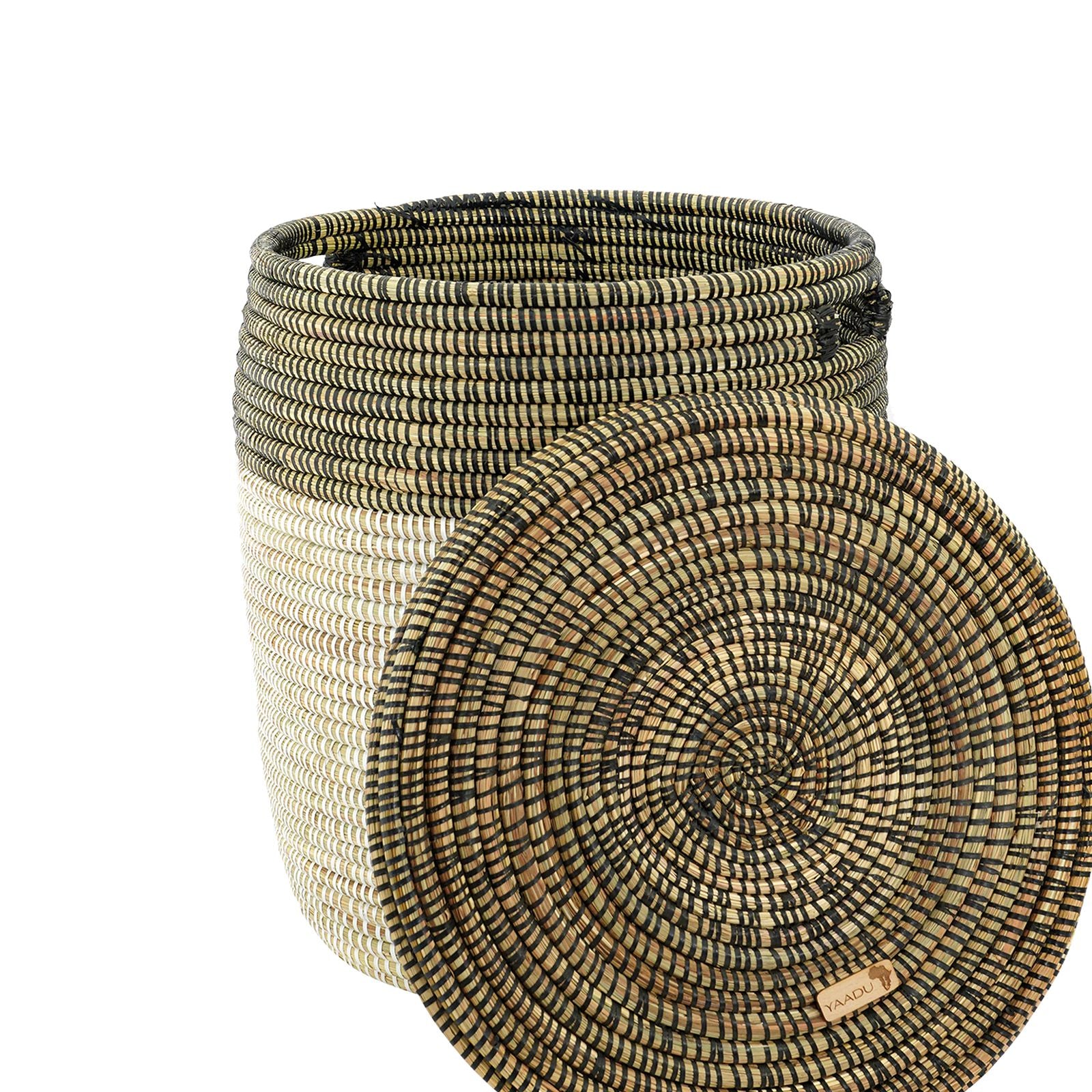 African XL Laundry Basket with Flat Lid - Kush
