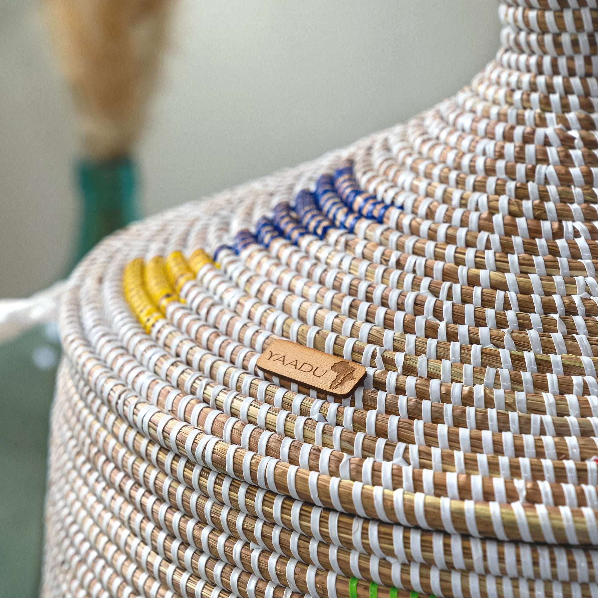 Wäschekorb mit traditionellem Deckel - large – Nubia