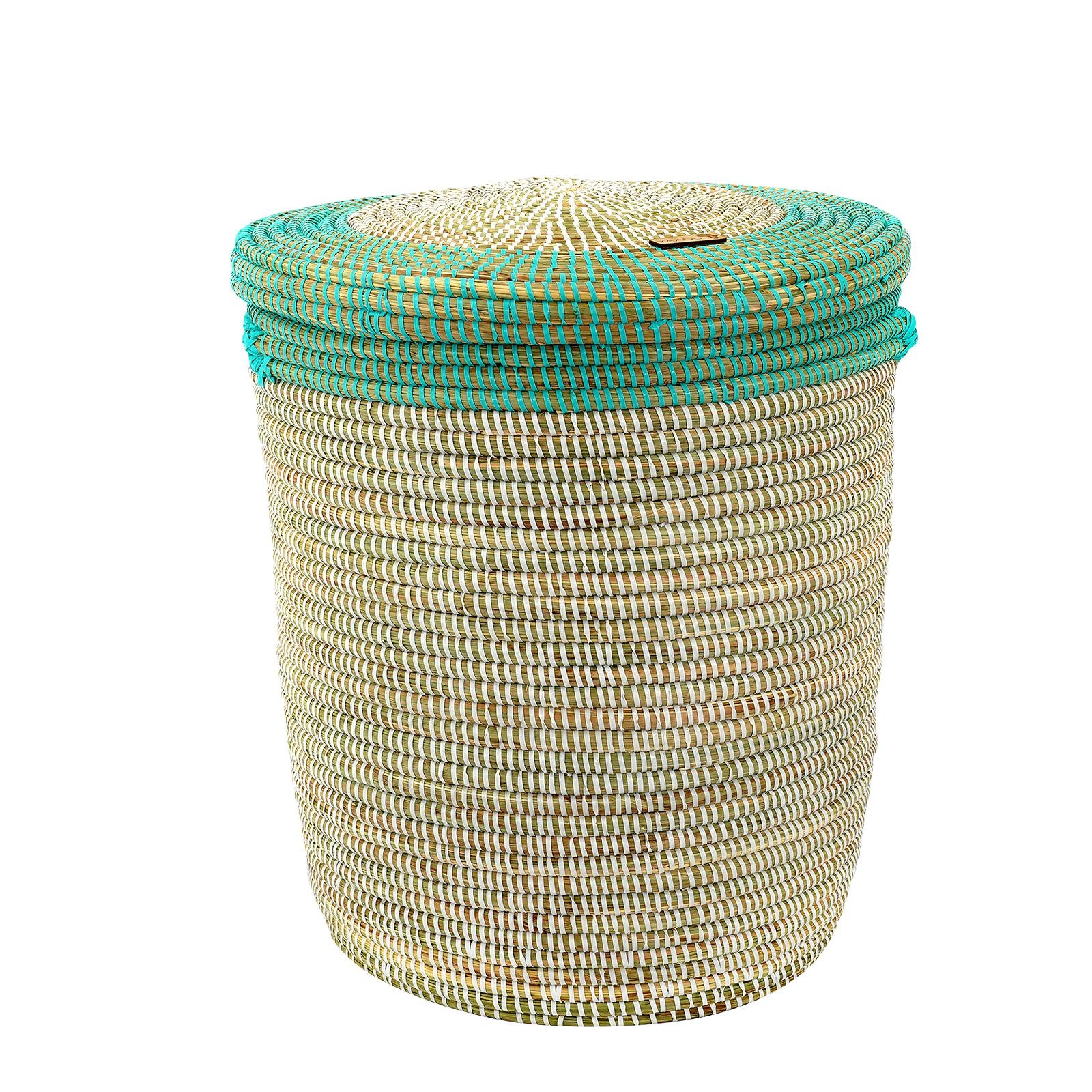 African XL Laundry Basket with Flat Lid - Ta-Mery