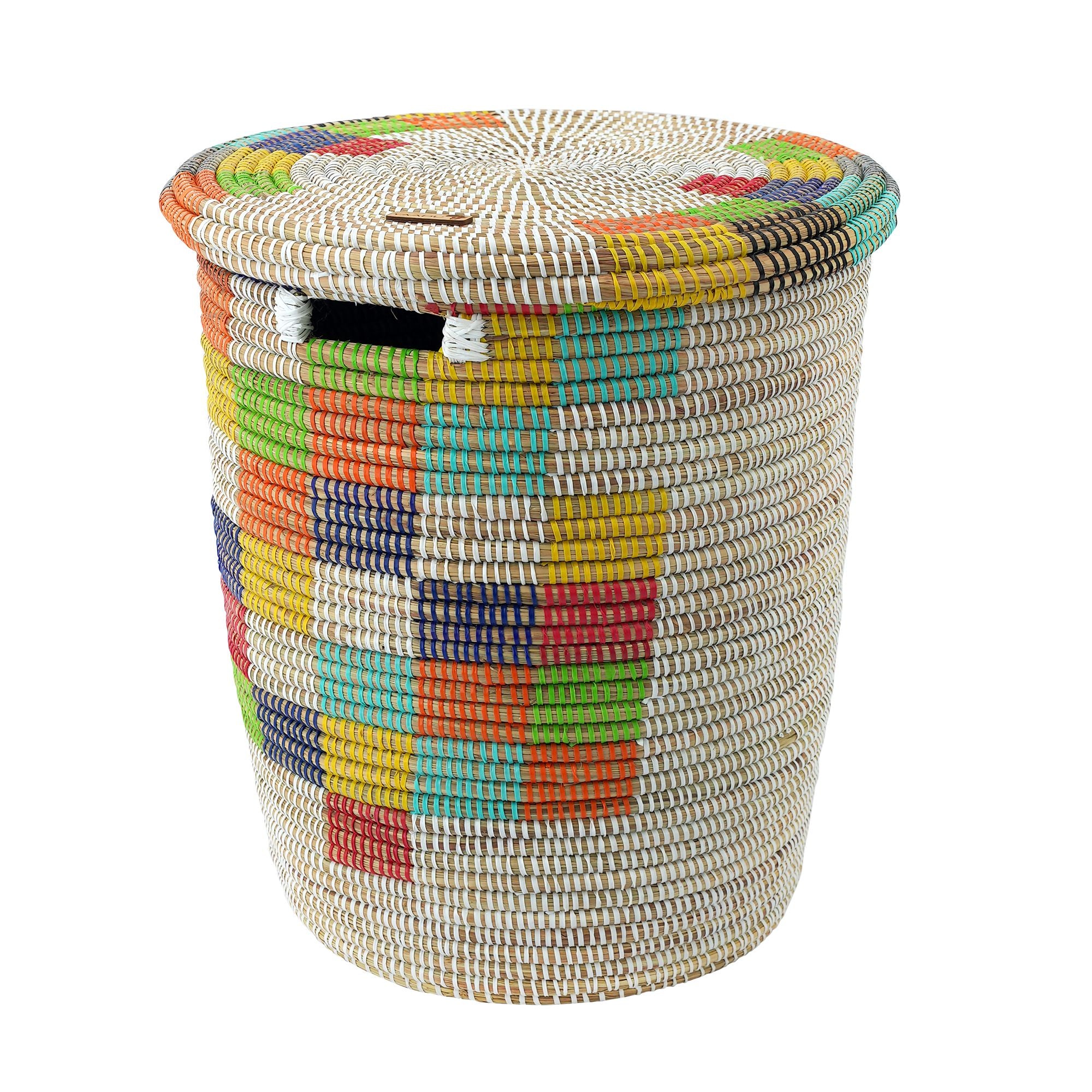 African XL Laundry Basket with Flat Lid - Numu